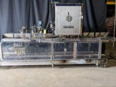 Qty (1) Hartness 825 Tray or Case Drop Packer - Stainless Steel construction - Inline Case feed with