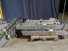 Lot of Ling Systems Air Conveyor - 2 skids - Skid 1: 135"L w/ °45 Turn; 108"L; 105"L; 1 03"L; (2)