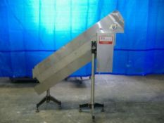 Qty (1) FTP Cap or Parts Elevator - Stainless Steel Construction - 4 1/2' tabletop conveyor with