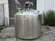 Qty (1) Cherry Burrell Vertical Stainless Steel Insulated Tank 200 Gallon - Domed top and tapered