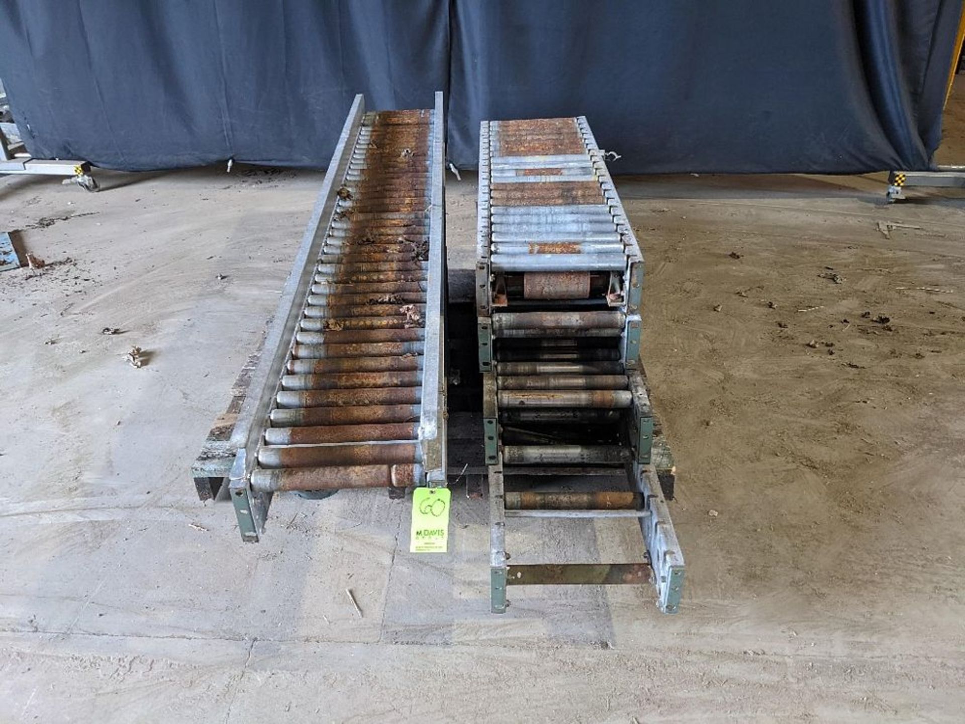 Hytrol Roller Case Conveyor sectios w/ Drive - 1 secion144" L x 16" W Roller Conveyor -1 section 25"
