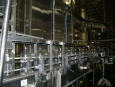 Qty (1) I and H Bottle Lowerator Rinser or Cleaner - Infeed @ 12' and outfeed @ 6' - All stainless