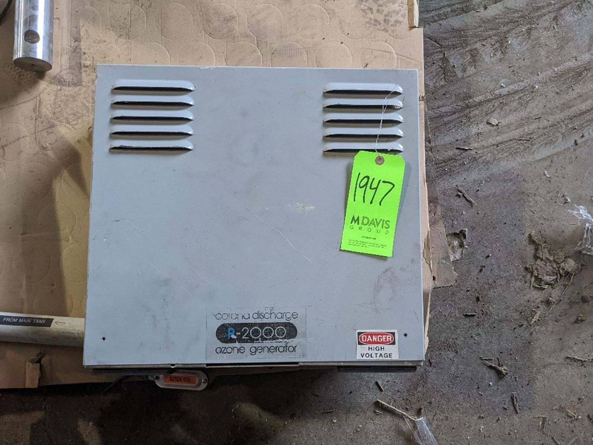 Qty (1) Ozone Generator, Model R2000, S/N N/A