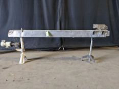 Qty (1) Stainless Steel Tabletop Conveyor - 10' long x 4-1/2 inch table top chain - DC powered