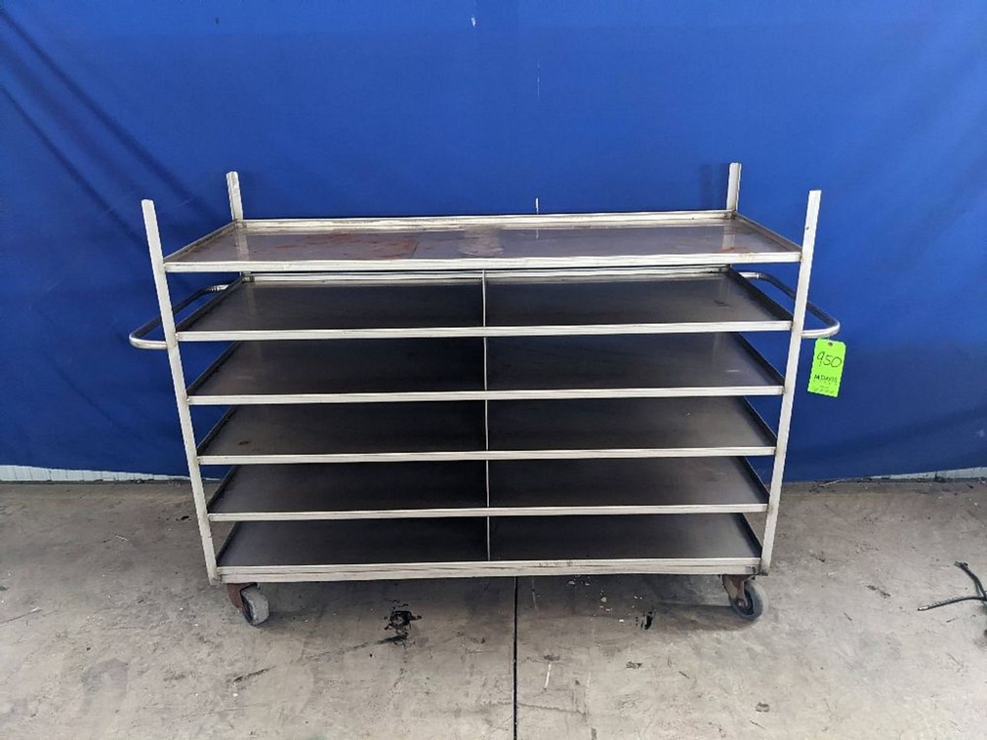 Qty (1) Material Handling Cart - Dimensions: 69"L x 28"W x 53"H (Handles Stick Out 6" on Each Side),