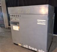 Qty (1) Oilless Oil Free Rotary Air Compressor - Air Dryer - Atlas Copco rotary tooth