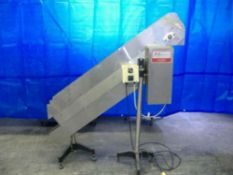 Qty (1) FTP Cap or Parts Elevator - Stainless Steel Construction - 4 1/2' tabletop conveyor with