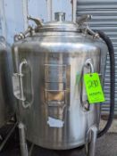 Qty (1) Letsch 100 Gallon Stainless Phramacutical Grade Tank - All 316L stainless steel