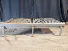 Qty (1) Pallet Conveyor - 120" L x 65" W - Baldor Motor w/ Baster Serr Box: 230/460V, Model N/A, S/N