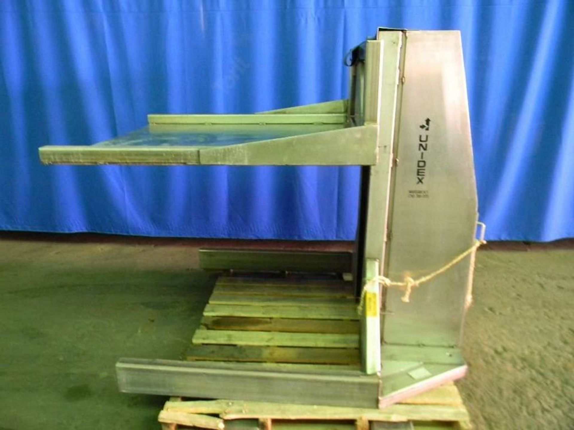 Qty (1) Unidex Stainless Pallet Elevator - All stainless steel pallet lift. - Platform 38' wide x - Image 4 of 4
