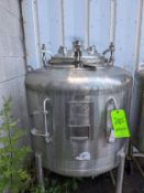 Qty (1) Letsch 125 Gallon Stainless Phramacutical Grade Tank - All 316L stainless steel