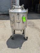 Qty (1) Letsch 100 Gallon Stainless Phramacutical Grade Tank - All 316L stainless steel