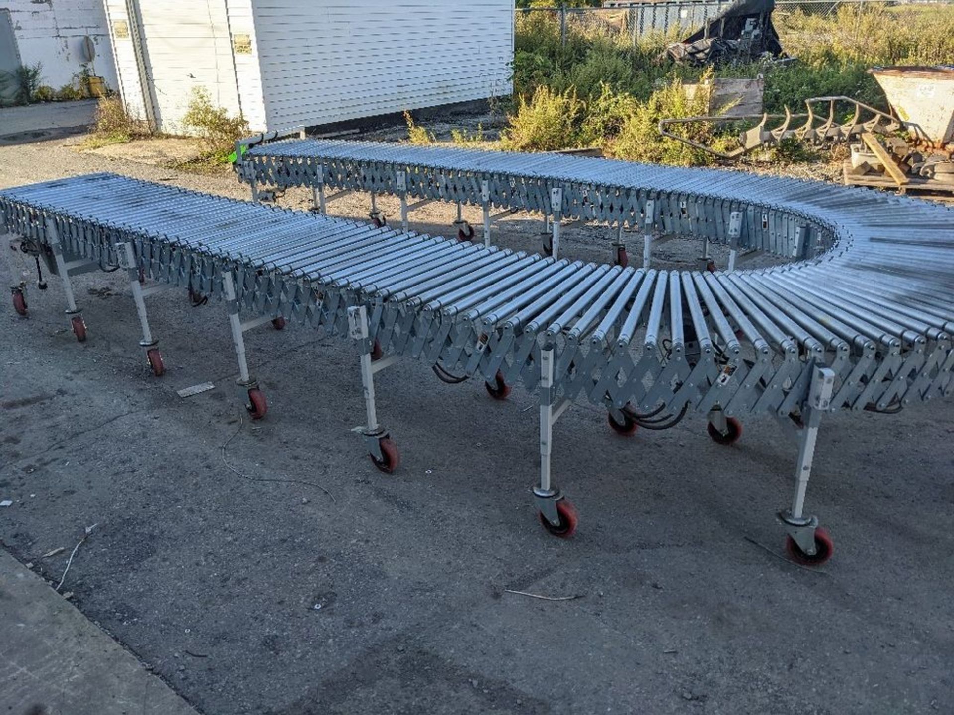 Qty (1) NestaFlex Flexible, Collapsible Powered Roller Conveyor - 1.4" dia. x 18 ga. Tube rollers - - Image 2 of 7