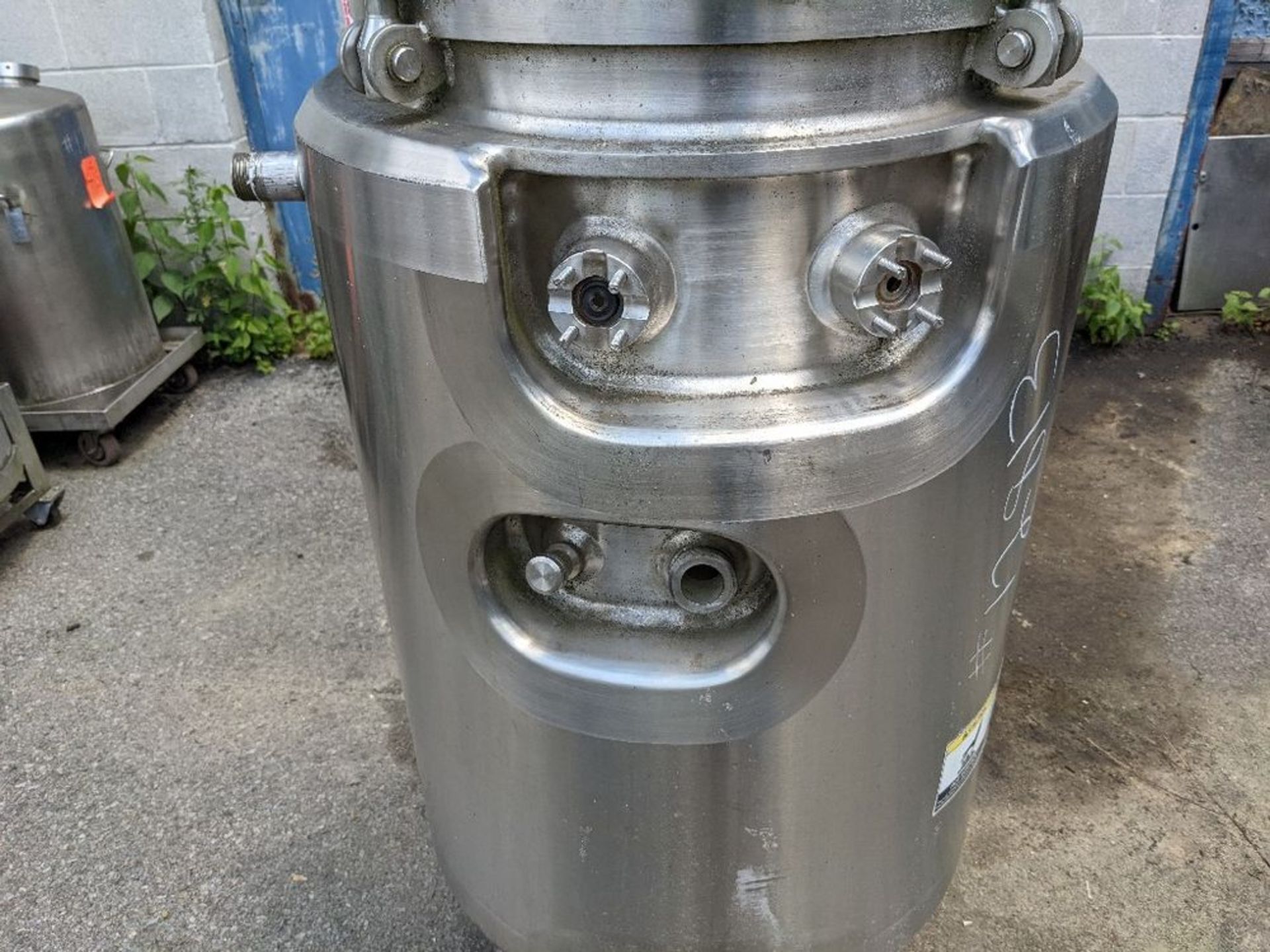 Qty (1) A+B Process Jacketed Vertical Stainless Steel Pressure Tank or Reactor 20 Gallon - - Image 6 of 7