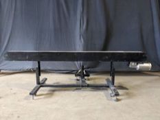 Qty (1) Tabletop Conveyor - 10' x 6' wide aluminum tabletop conveyor - 3 phase 1 hp drive. - Power