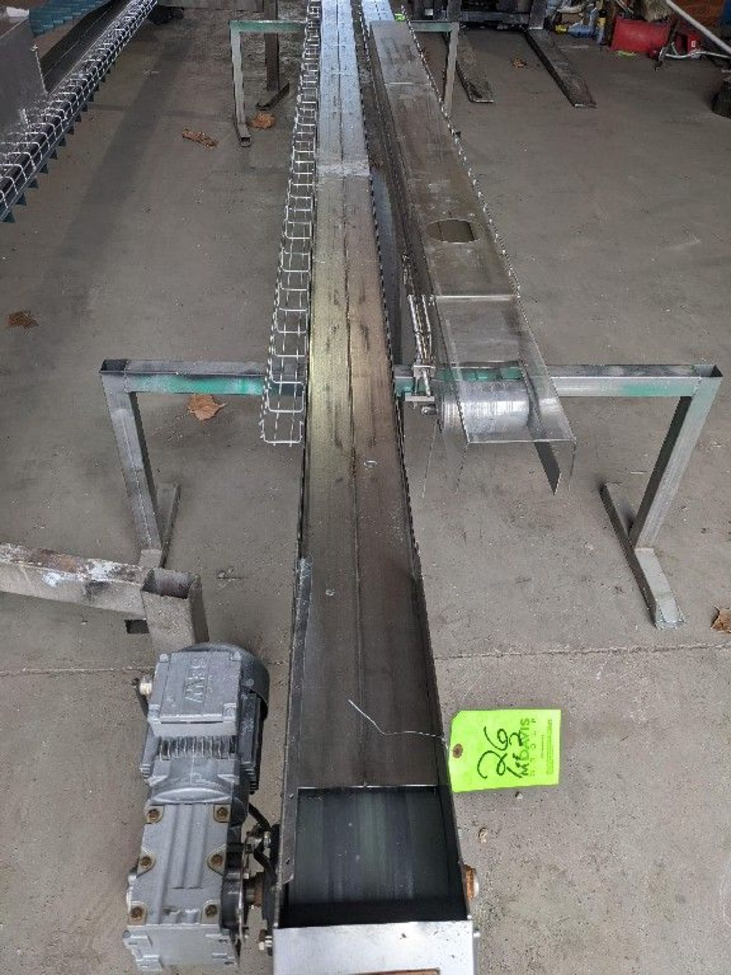 Gassner Cleated Belt Conveyor Including - 2 Conveyors: (1) 168" L; (1) 216" L; - Motor: SEW-Euro - Image 2 of 9