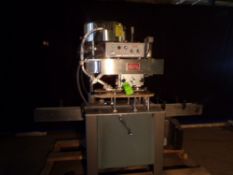 Qty (1) Kapsall Inline Capper - Mild Steel Construction - Twin gripper belts - 6 Tightening Spindles