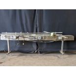 Qty (1) Stainless Steel Belt Conveyor - Total Dimensions: 120”L x 12”W x 42”H - Conveyor Belt