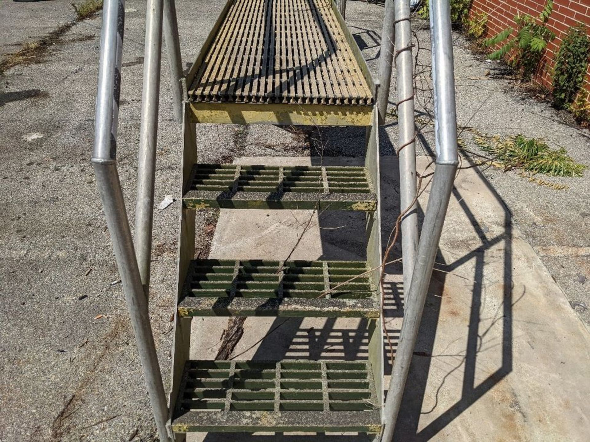 Qty (1) Conveyor Walk over Platform - Stainless steel construction - 4 steps each side - Clearance - Image 3 of 3