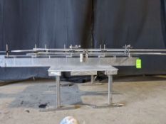Qty (1) Straight Chain Conveyor - 103"L x 3.5"W, Model N/A, S/N N/A