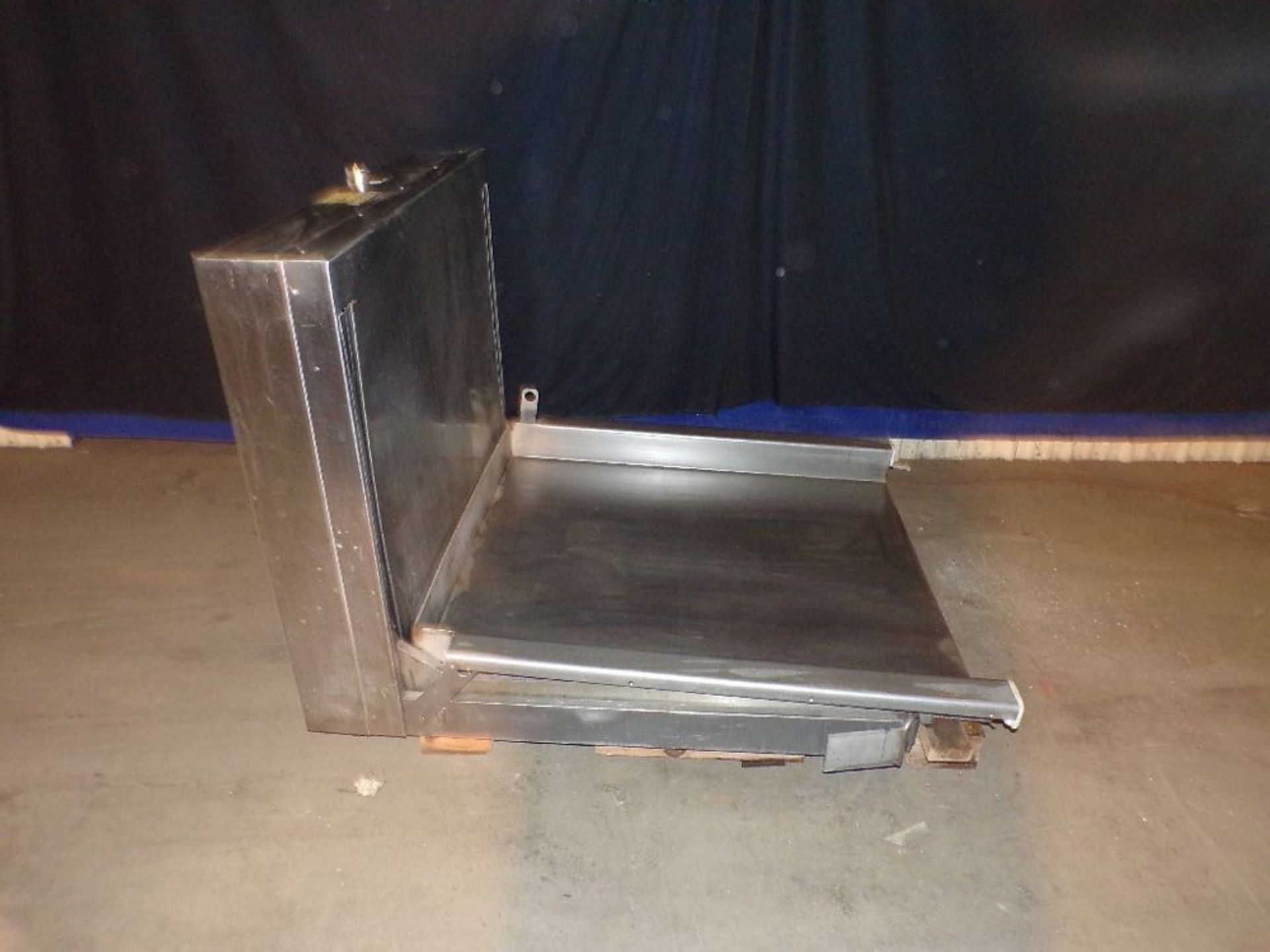 Qty (1) Stainless Steel Pallet or Bulk Product Lift Table - Stainless Steel construction - Up and - Image 2 of 5