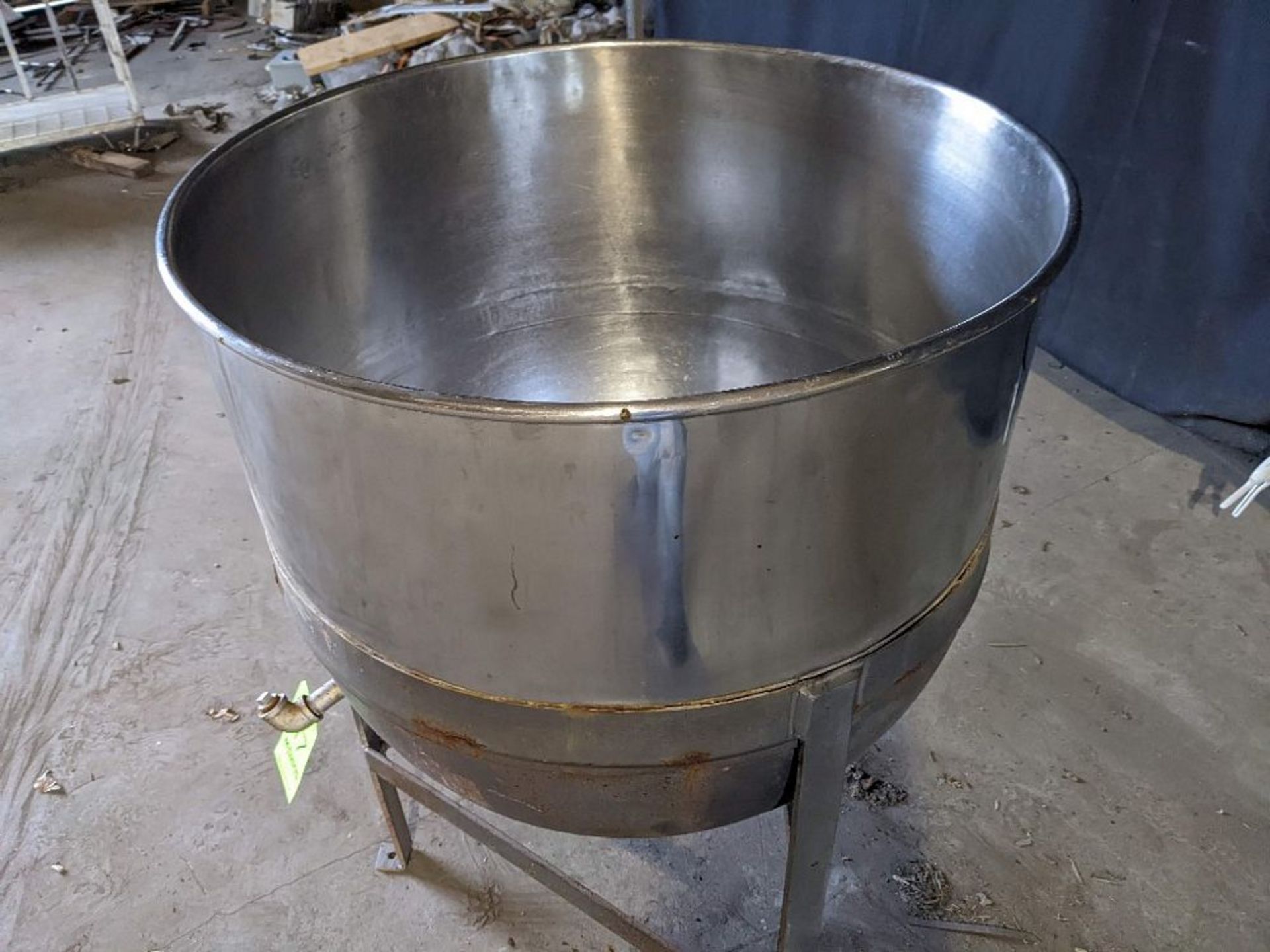 Qty (1) Stainless Steel Jacketed Kettle 90 Gallon - All Stainless Steel Construction - Half Jacket - - Image 5 of 5