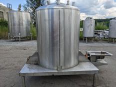 Qty (1) Dixie Heavy Duty Agitated Mixing - Blend Tank - Hydraulically driven (Explosion Proof) Heavy