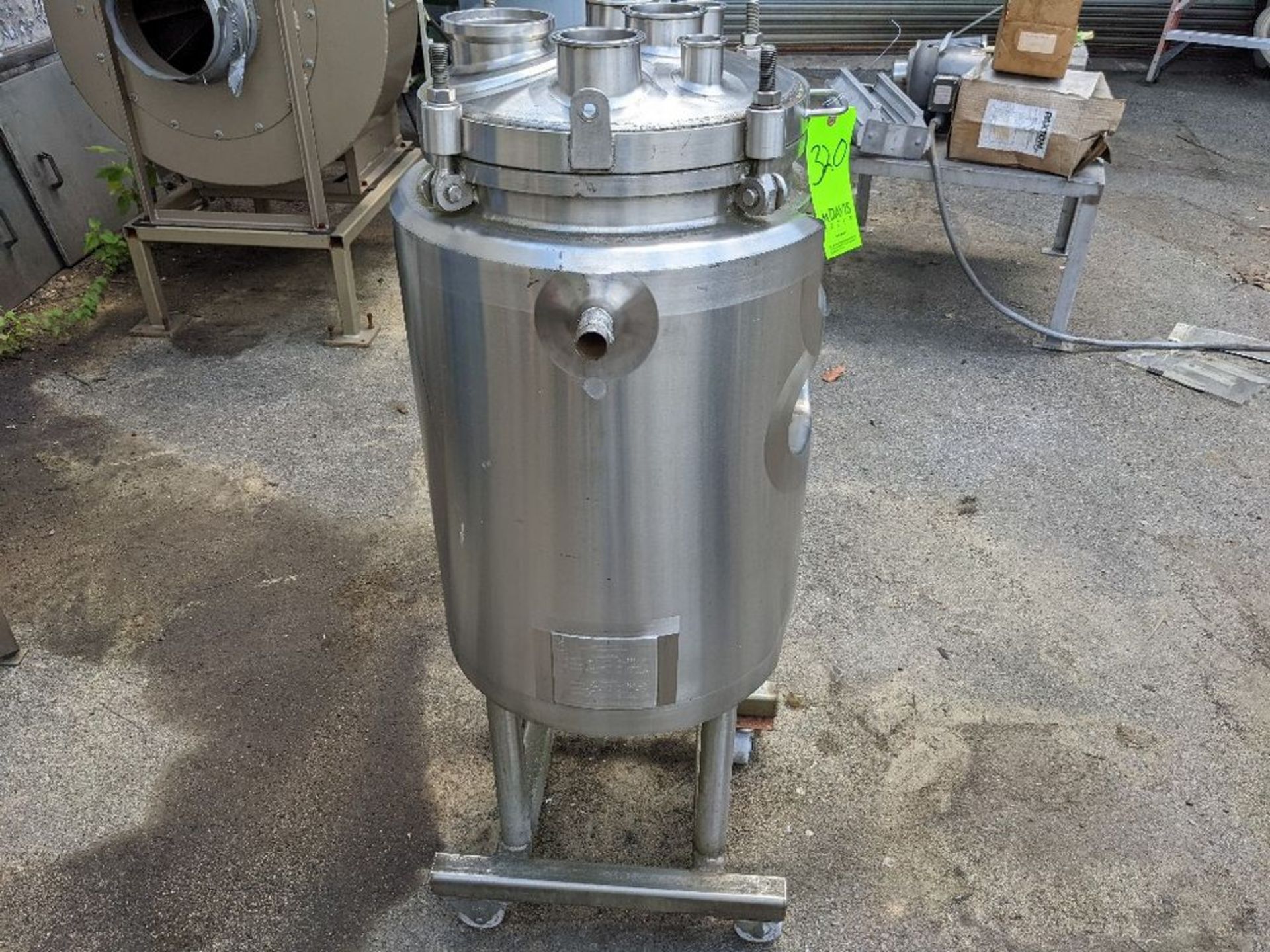 Qty (1) A+B Process Jacketed Vertical Stainless Steel Pressure Tank or Reactor 20 Gallon - - Image 4 of 7