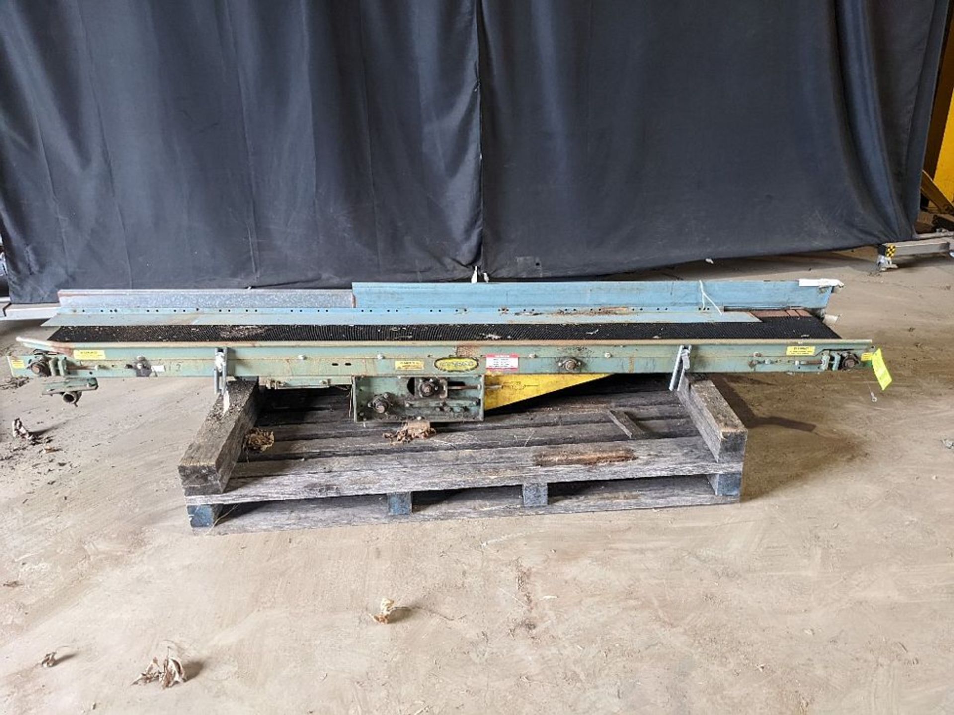 Qty (1) Hytrol Belt Over Roller Case Conveyor - 120"L x 12"W(Belt), Model TA, S/N 135530