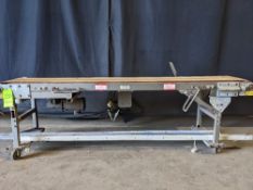 Qty (1) Valley Forge Conveyors Belt Conveyor - Mobile base on casters - Painted CS frame - 15'