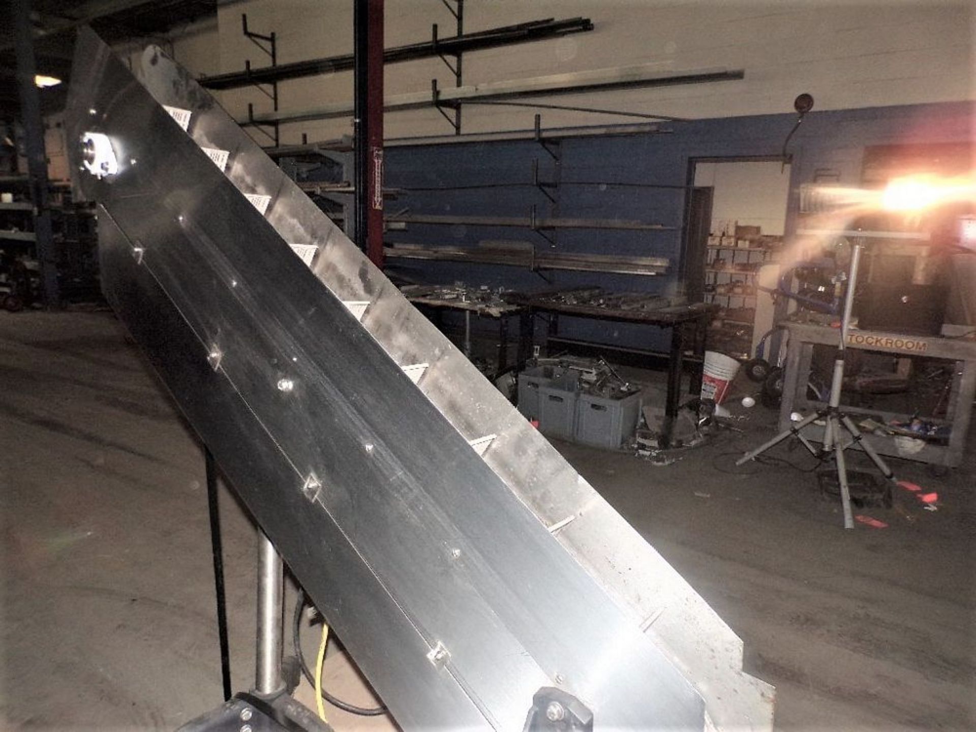 Qty (1) FTP Cap or Parts Elevator - Stainless Steel Construction - 4 1/2' tabletop conveyor with - Image 3 of 6