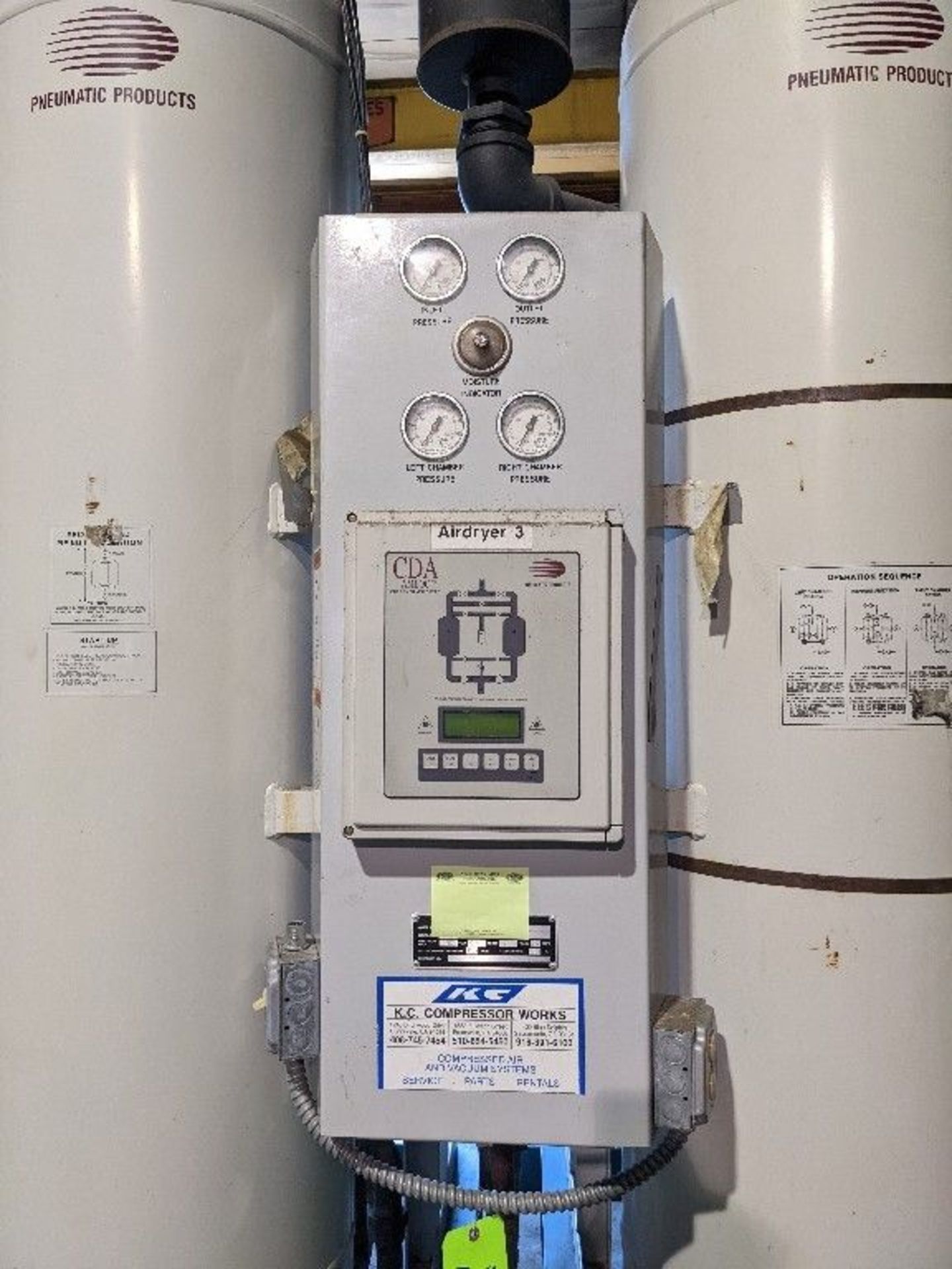 Qty (1) Heat Less Desiccant Air Dryer - CDA Series (-100°F) dryer - AMLOC® energy management - Image 7 of 14
