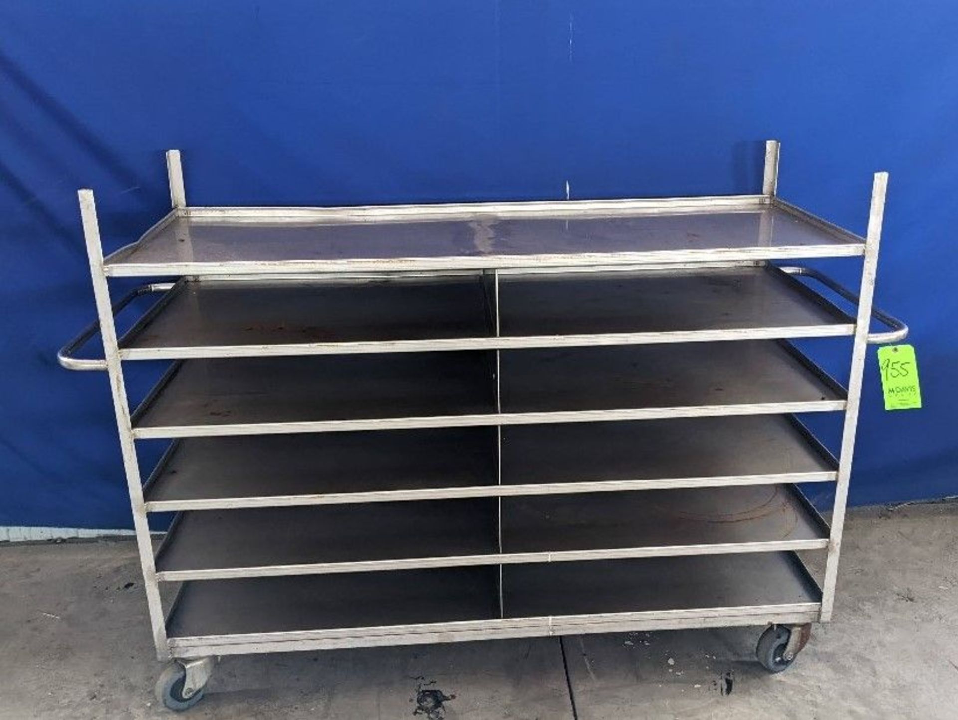 Qty (1) Material Handling Cart - Dimensions: 69"L x 28"W x 53"H (Handles Stick Out 6" on Each Side),