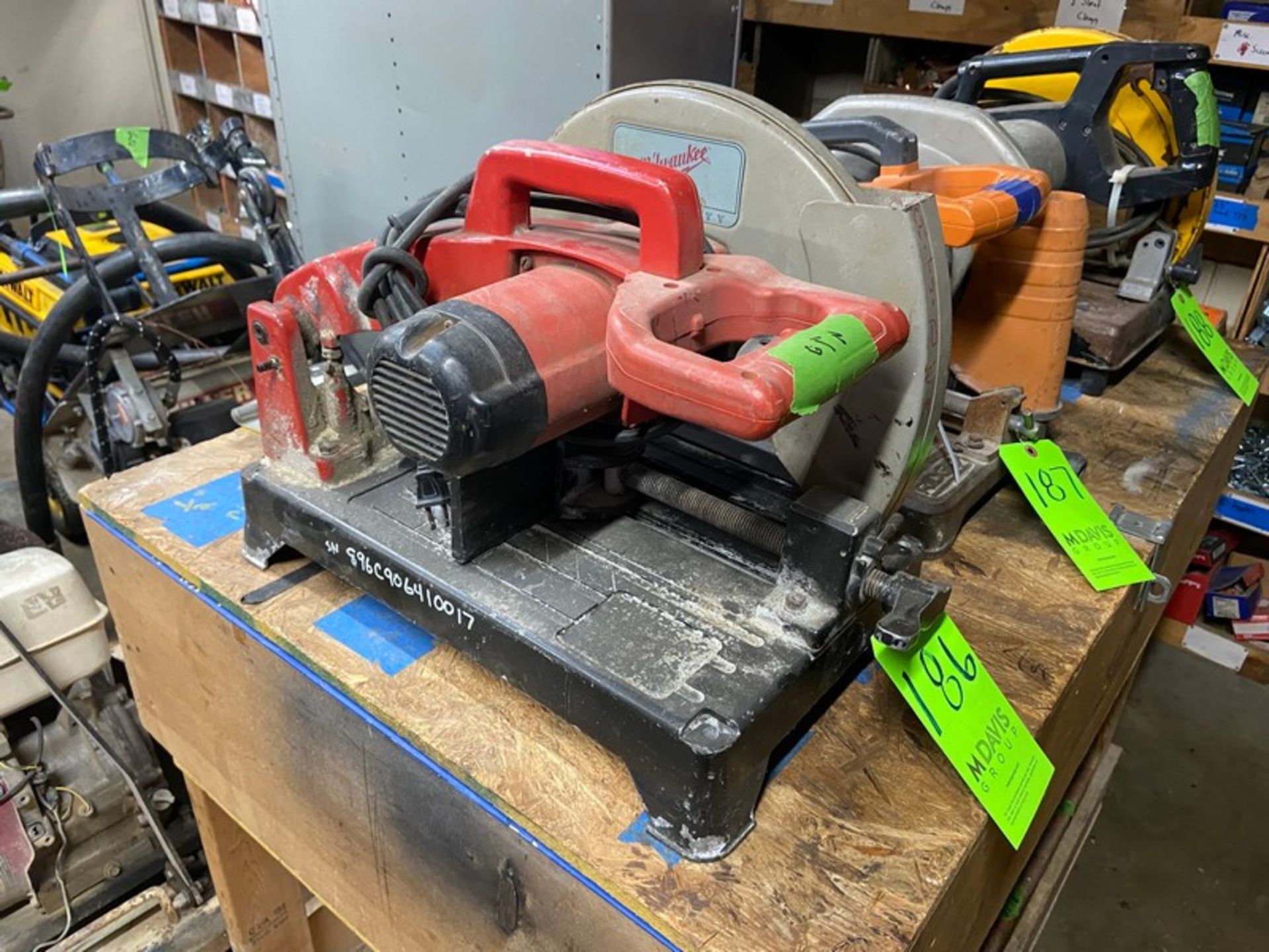 Milwaukee 14” Abrasive Chop Saw, S/N 896C906410017, 120 Volts (NOTE: No Blade) (LOCATED IN