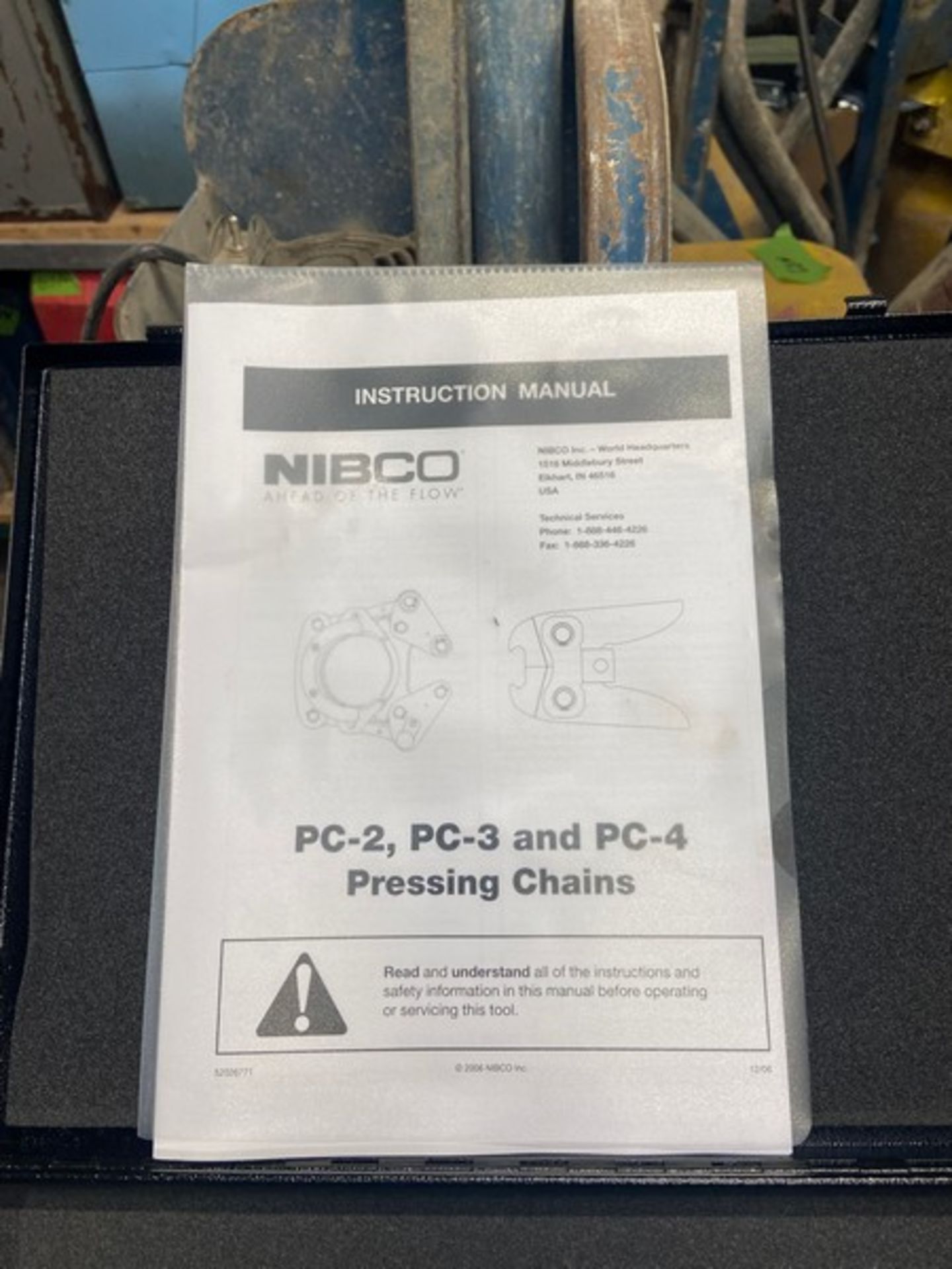 NIBCO 3” Pressing Chain, M/N PC-3, with Hard Case (LOCATED IN MONROEVILLE, PA) - Image 3 of 4
