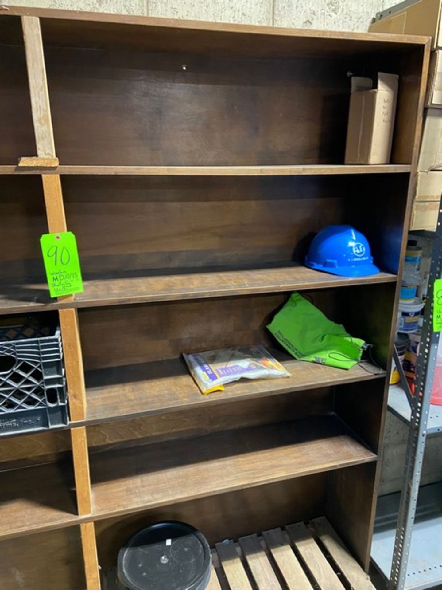 (1) Wooden Shelving Unit, Overall Dims. Aprox. 81-3/8” L x 12” W x 79” H (LOCATED IN MONROEVILLE, - Image 2 of 2