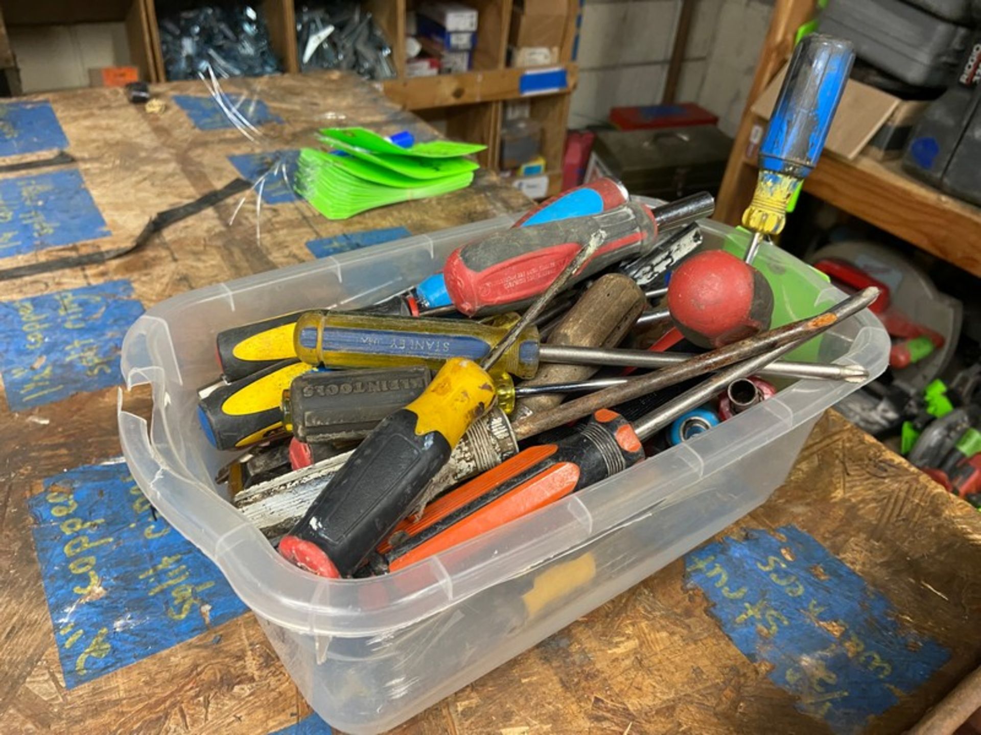 Assortment of Screw Drivers, Includes Plastic Bin (LOCATED IN MONROEVILLE, PA) - Image 3 of 3