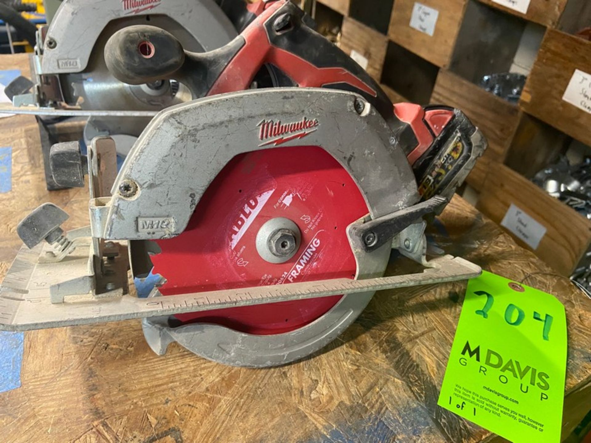 Milwaukee 6-1/2” Circular Saw, with M18 RedLithium XC 5.0 Battery (LOCATED IN MONROEVILLE, PA) - Image 11 of 12