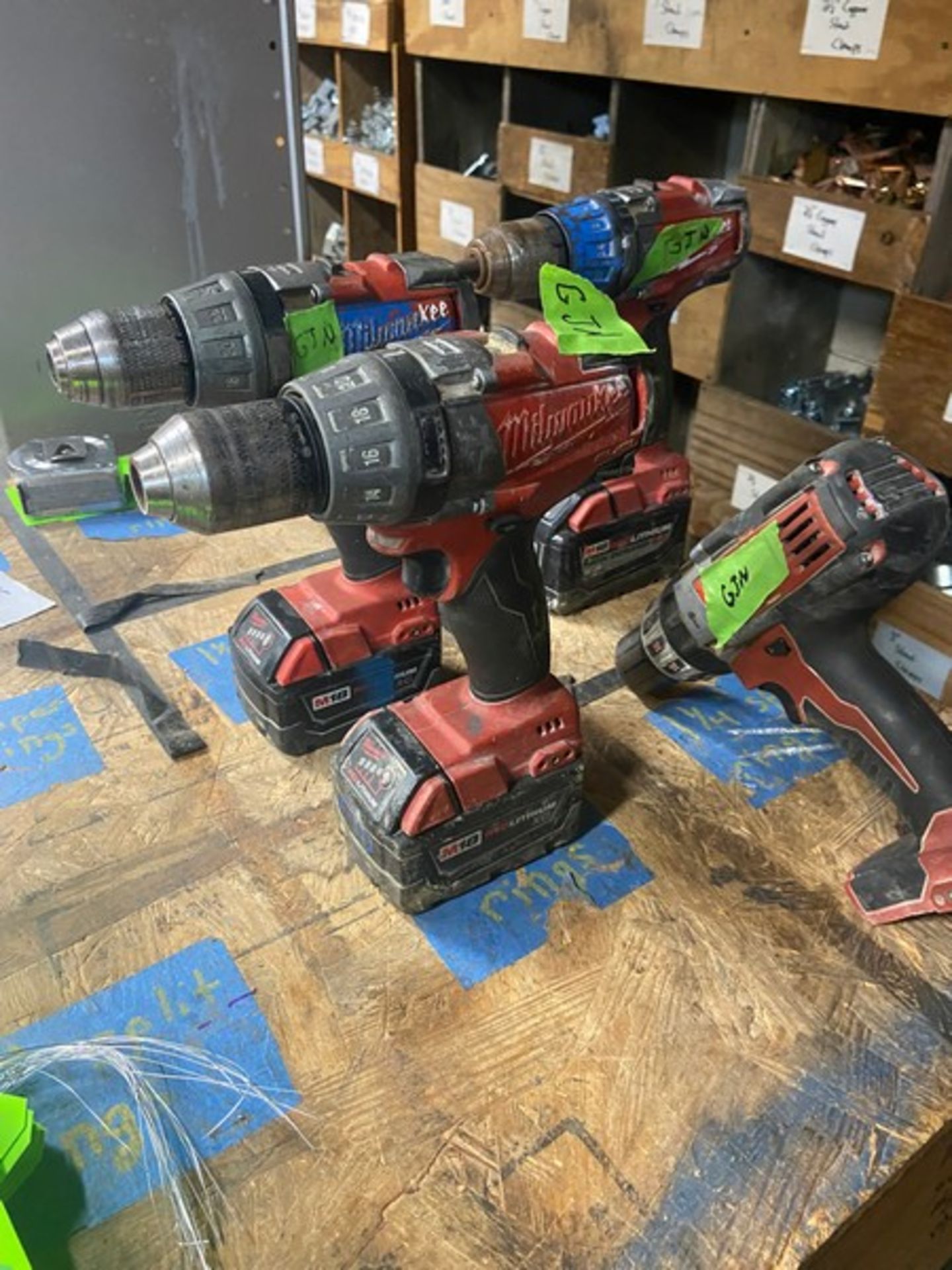 (4) Milwaukee Drills, 1-with M18 RedLithium High Demand 9.0 Battery, 2- with M18 RedLithium XC - Image 4 of 7