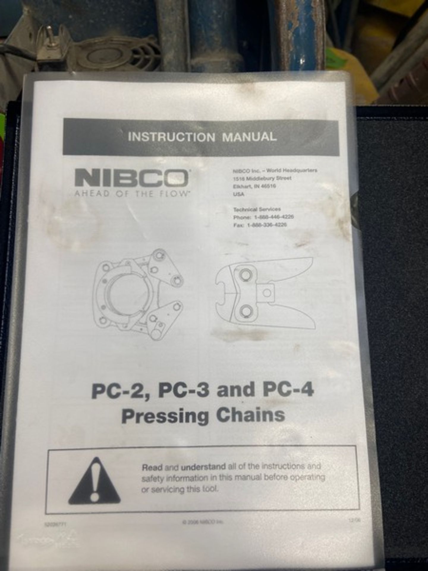 NIBCO 4” Pressing Chain, M/N PC-4, with Hard Case (LOCATED IN MONROEVILLE, PA) - Image 4 of 4