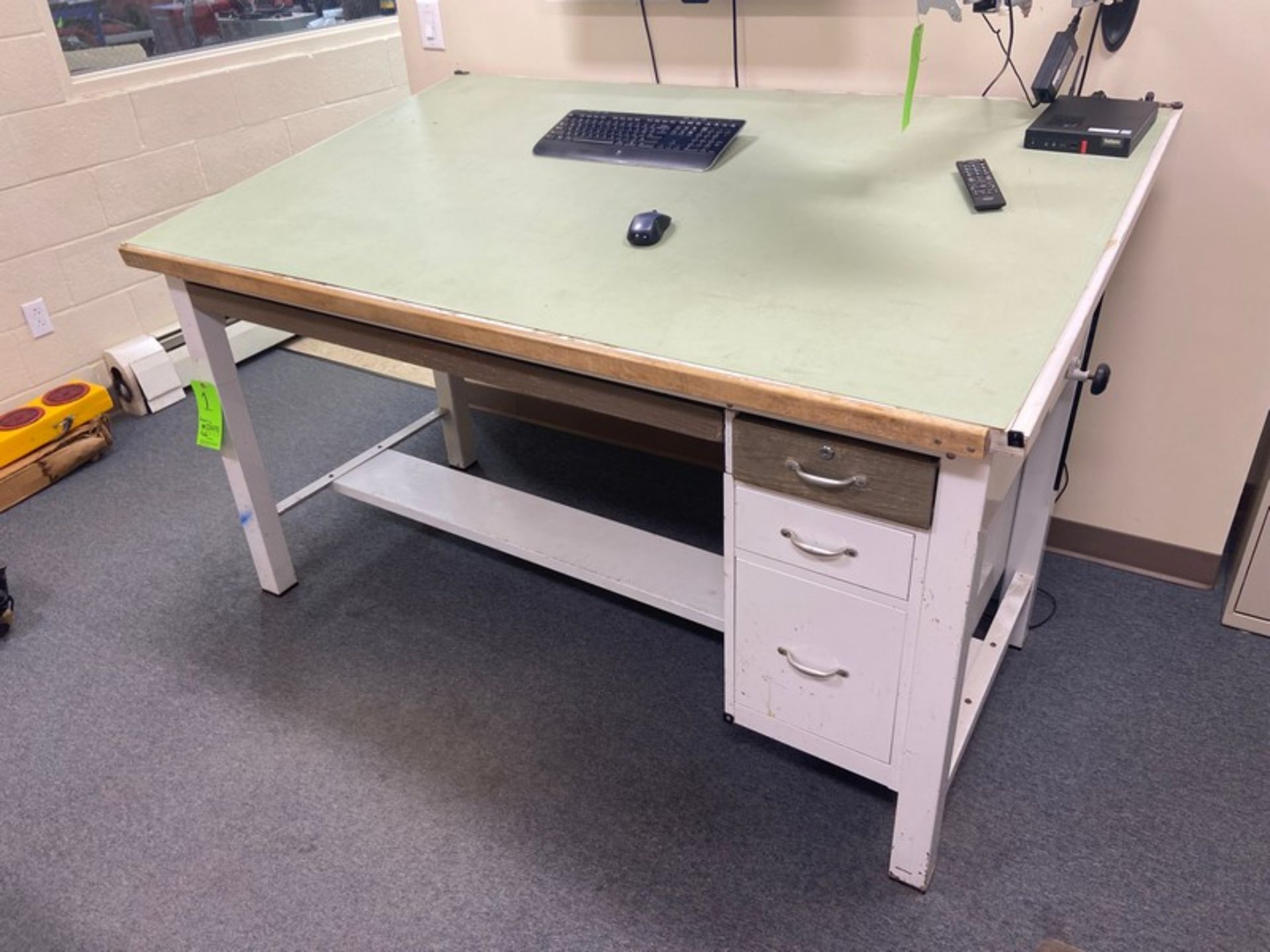 Drawing Table, Overall Dims.: Aprox. 72” L x 45” W x 44” H, with Side Drawers (LOCATED IN - Image 4 of 4