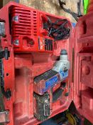 Milwaukee Cordless Hammer Drill, with Milwaukee Charger M12 M18, with RedLithium XC 4.0 Battery &