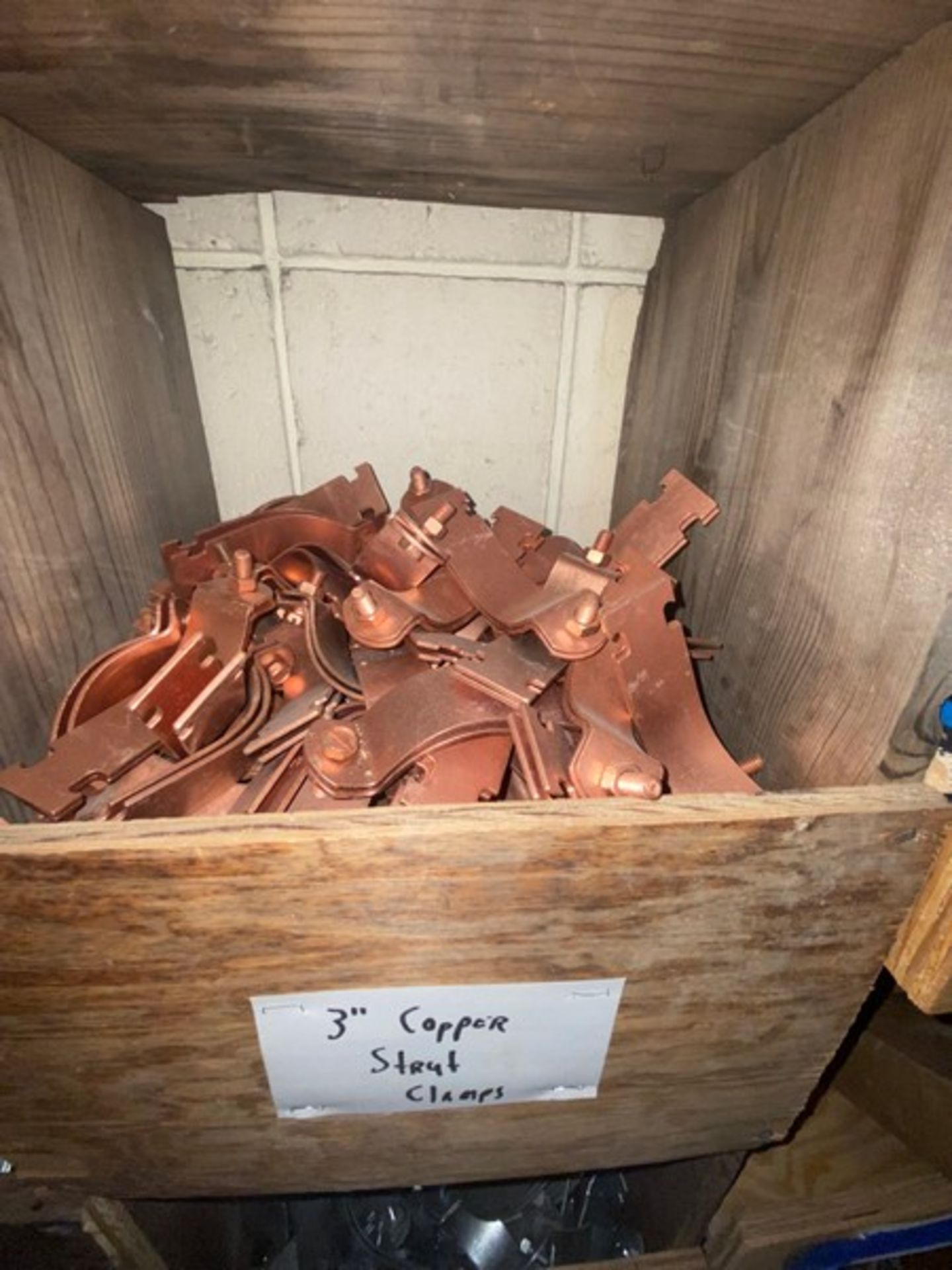 Contents of (25) Cubby's, Includes 1-1/4" Copper Strut Clamps, 3-1/2" Strut Clamps, 4" Copper - Image 18 of 28