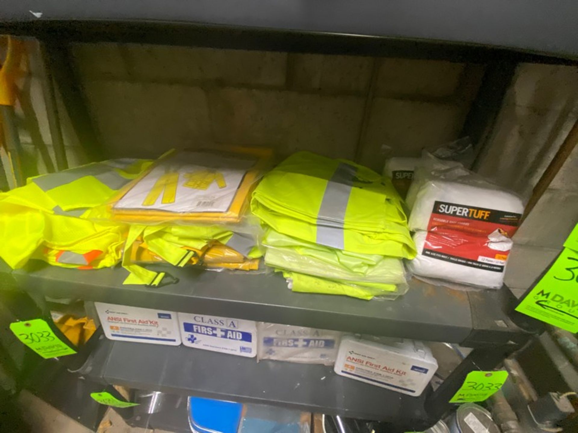 Contents of Shelf, Includes Safety Vests, Rain Gear, & Other Present Contents--See Photographs (