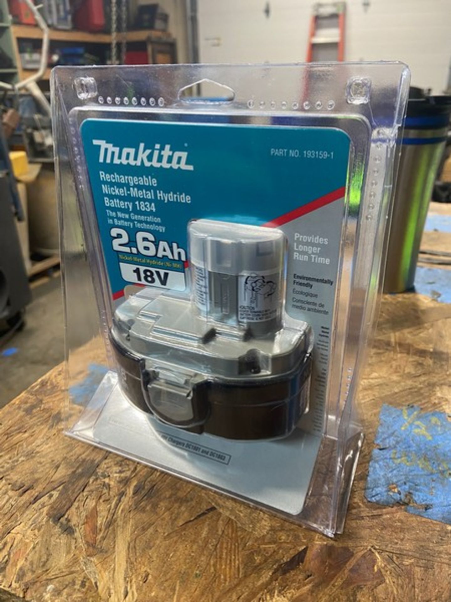 NEW Makita Regardeable Nickel-Metal Hydride Battery 1834, 18 Volts (LOCATED IN MONROEVILLE, PA) - Image 2 of 6