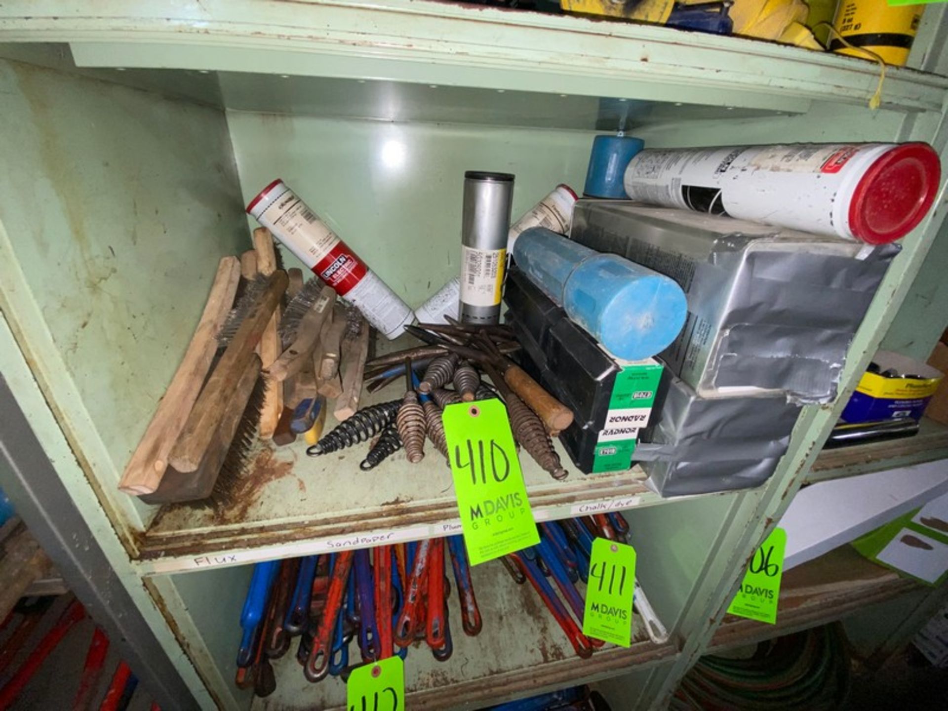 Lot of Assorted Brushes & Welding Rods Manuf. By Radnor & Lincoln (LOCATED IN MONROEVILLE, PA)