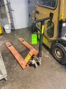 5,500 lb. Eagle 55 Hydraulic Pallet Jack, with Aprox. 48” L Forks, Fork Total Width: Aprox. 27” L (