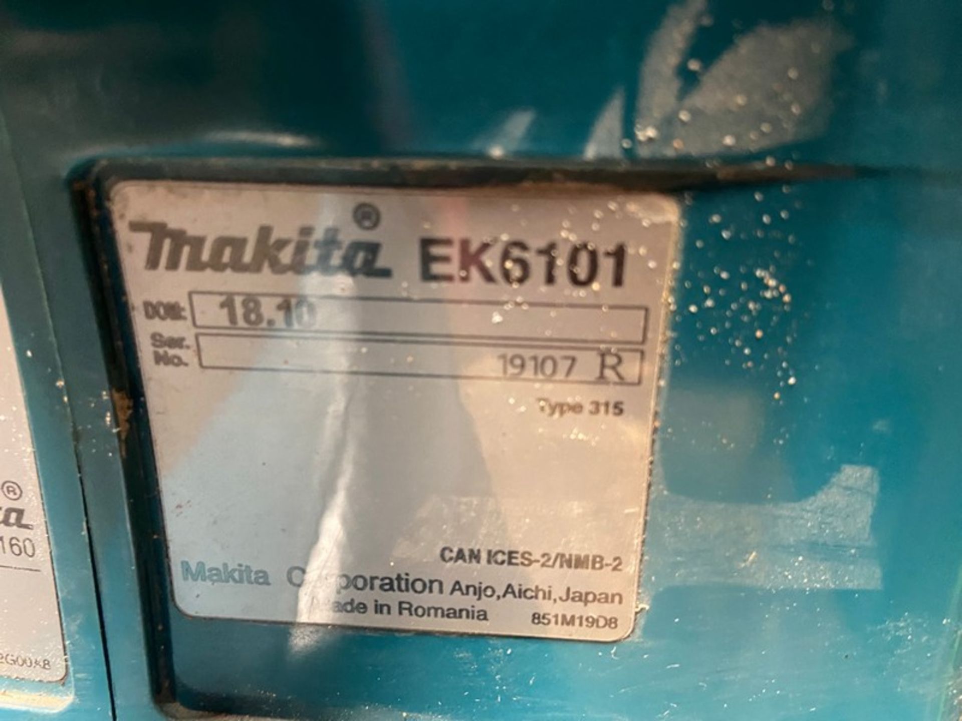 Makita Gas Saw, Type 315, S/N 19107, with Blade & Handle (LOCATED IN MONROEVILLE, PA) - Image 6 of 6