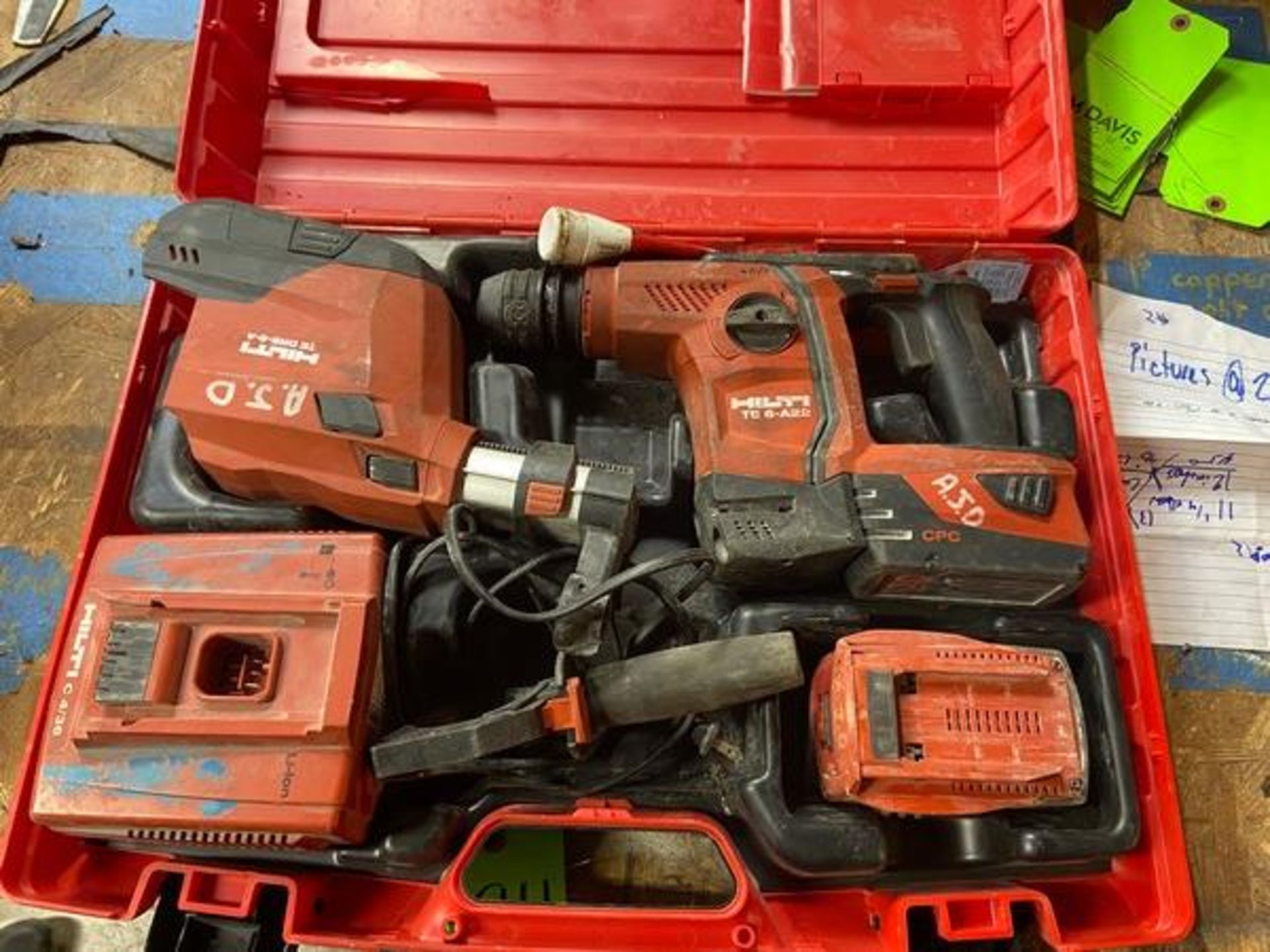 HILTI Cordless Rotary Hammer, M/N TE 6-A22, Includes Dust Removal System, M/N TETS-6-71-CA, with - Image 7 of 10