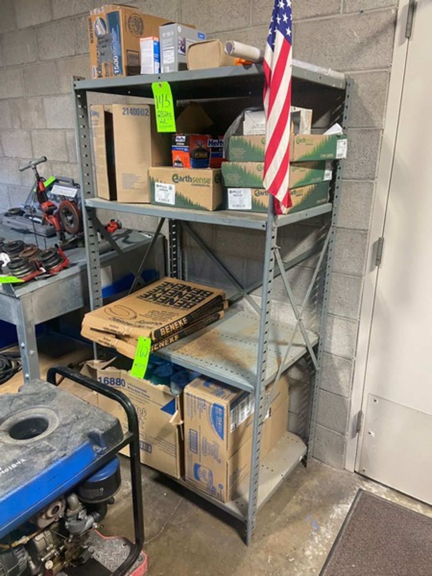 Aluminum Shelving Unit, Overall Dims.: Aprox. 37” L x 24” W x 72” H (LOCATED IN MONROEVILLE, PA)(